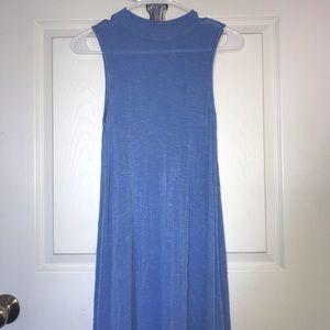 Light Blue Short Sleeveless Dress